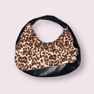 INC International Concepts Leopard and Black Hobo Bag